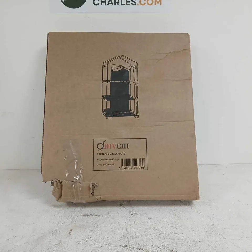 DIV CHI 3 TIER PVC GREENHOUSE BOXED