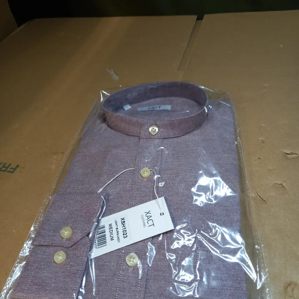 XACT LIGHT BURGANDY SHIRT M 