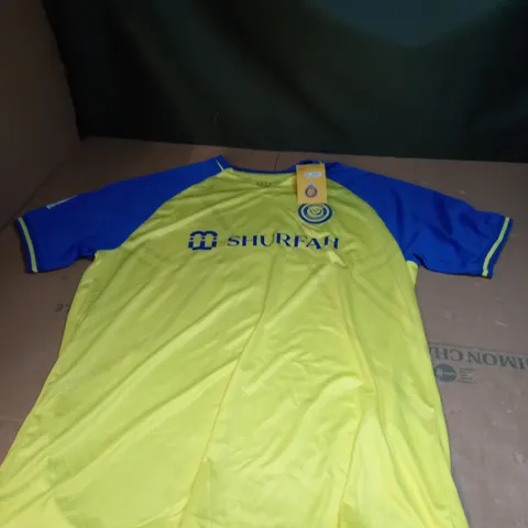 AL NASSR FOOTBALL SHIRT ( RONALDO PRINTED ) SIZE XL