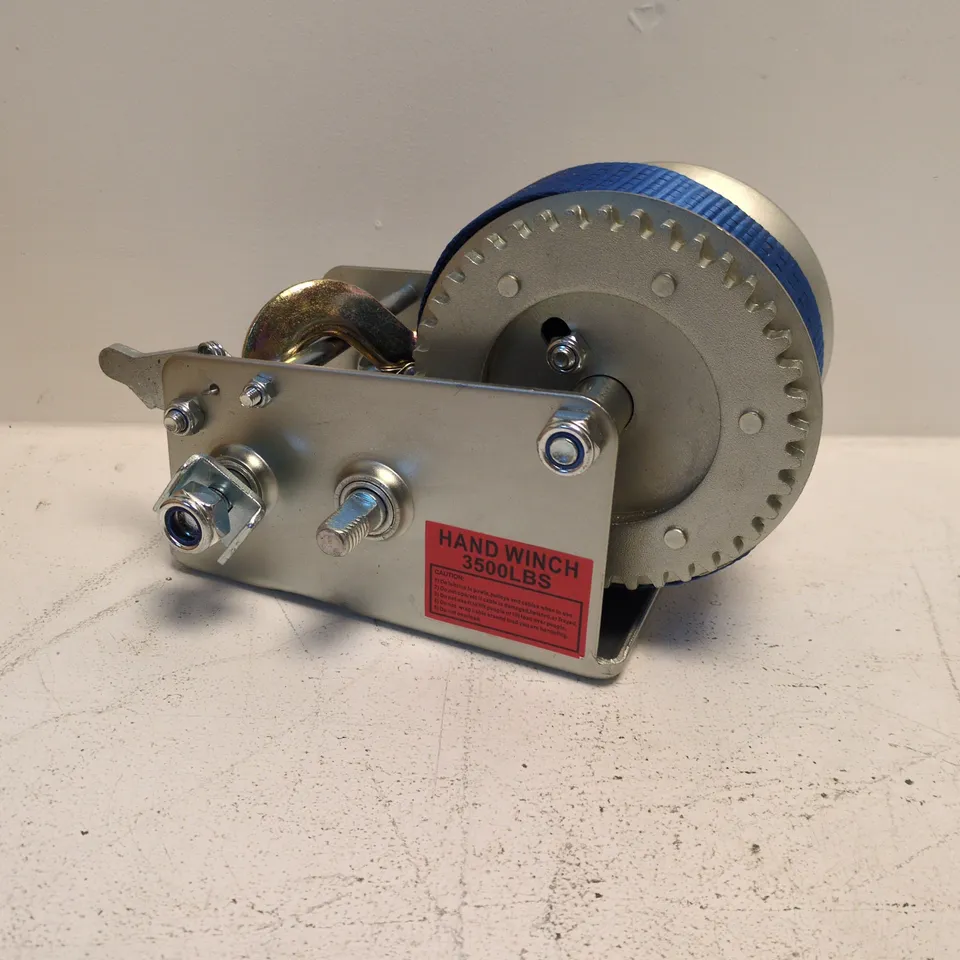 HAND WINCH 3500LBS – WITH BLUE STRAP