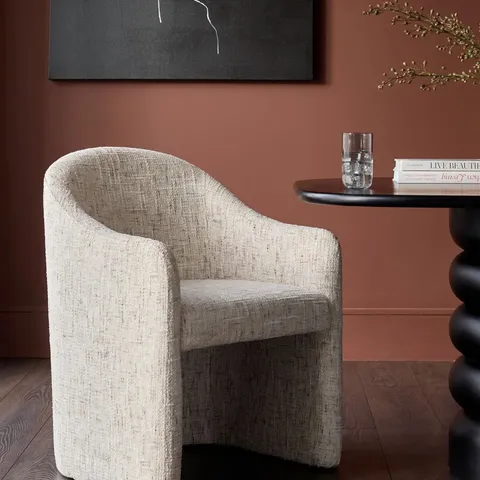 BOXED DANETTI FREYA NATURAL CHENILLE DINING CHAIR