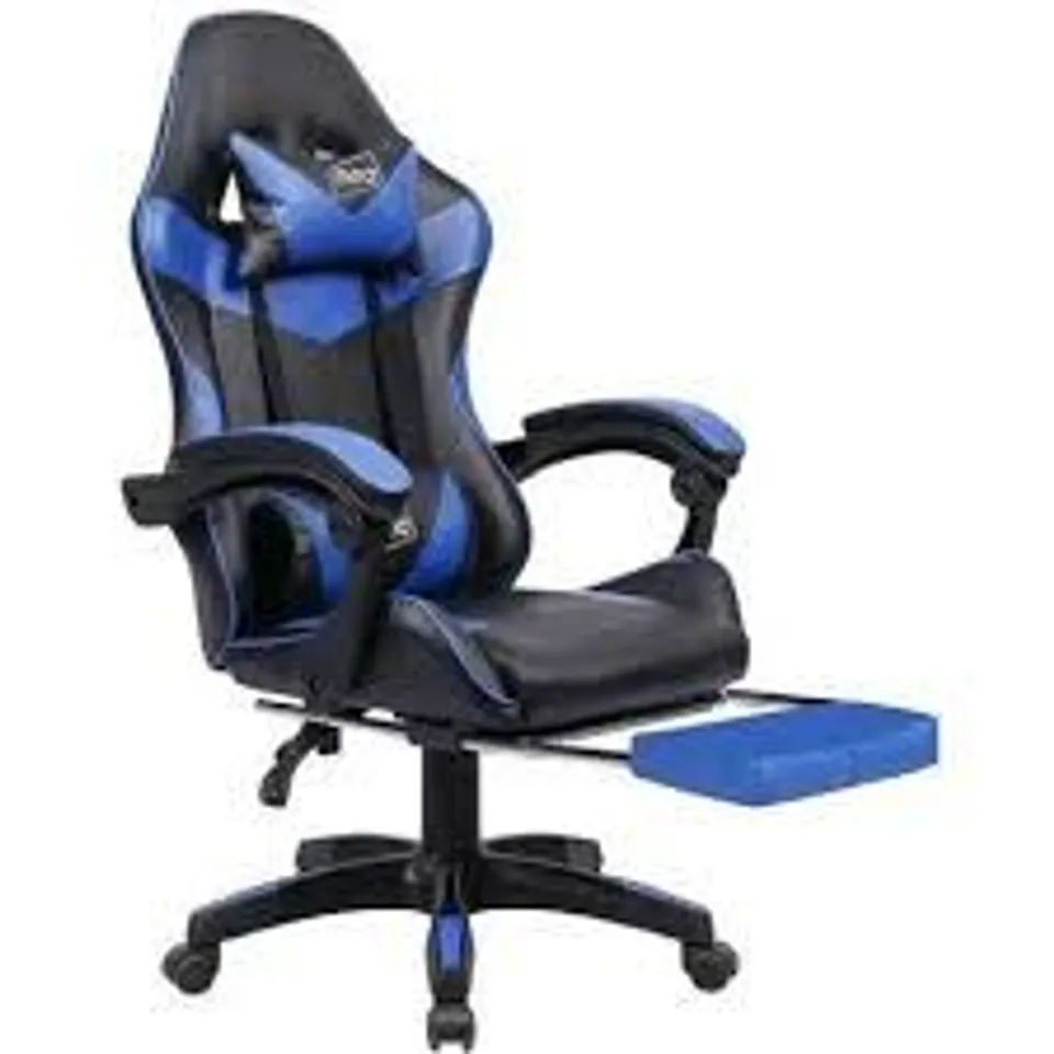 BOXED SIT BETTER WORK HARDER GAMING LOUNGER IN BLUE