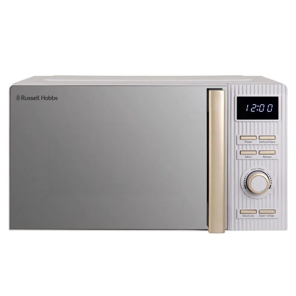 BOXED RUSSELL HOBBS RHMD834ST BRONTE 20 LITRE DIGITAL MICROWAVE IN STONE