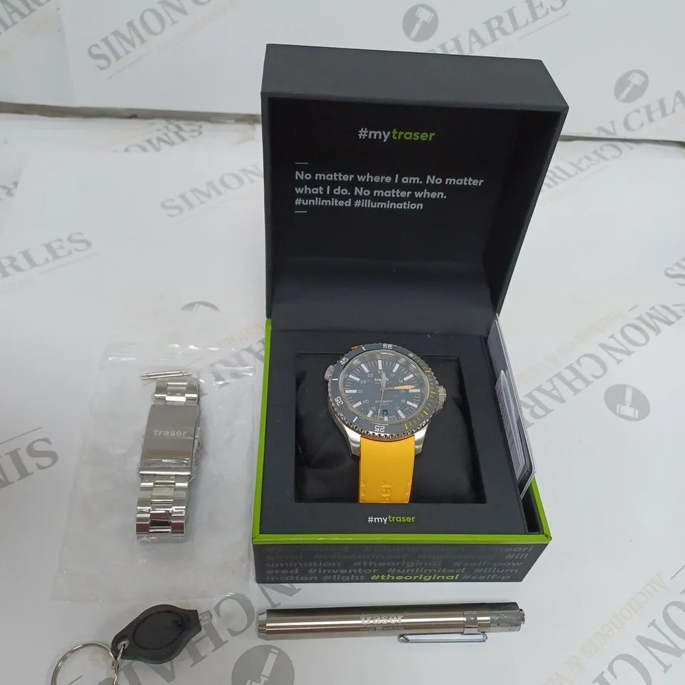 TRASER GENTS SWISS MADE T100 SUPER SUB AUTOMATIC WATCH - WATER RESISTANT 500M