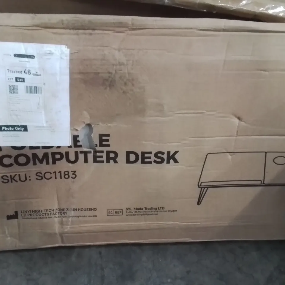 BOXED LIVING AND HOME FOLDABLE COMPUTER DESK