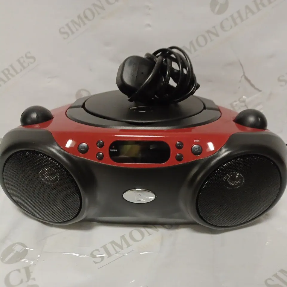 POLAROID BLUETOOTH CD BOOMBOX BLACK