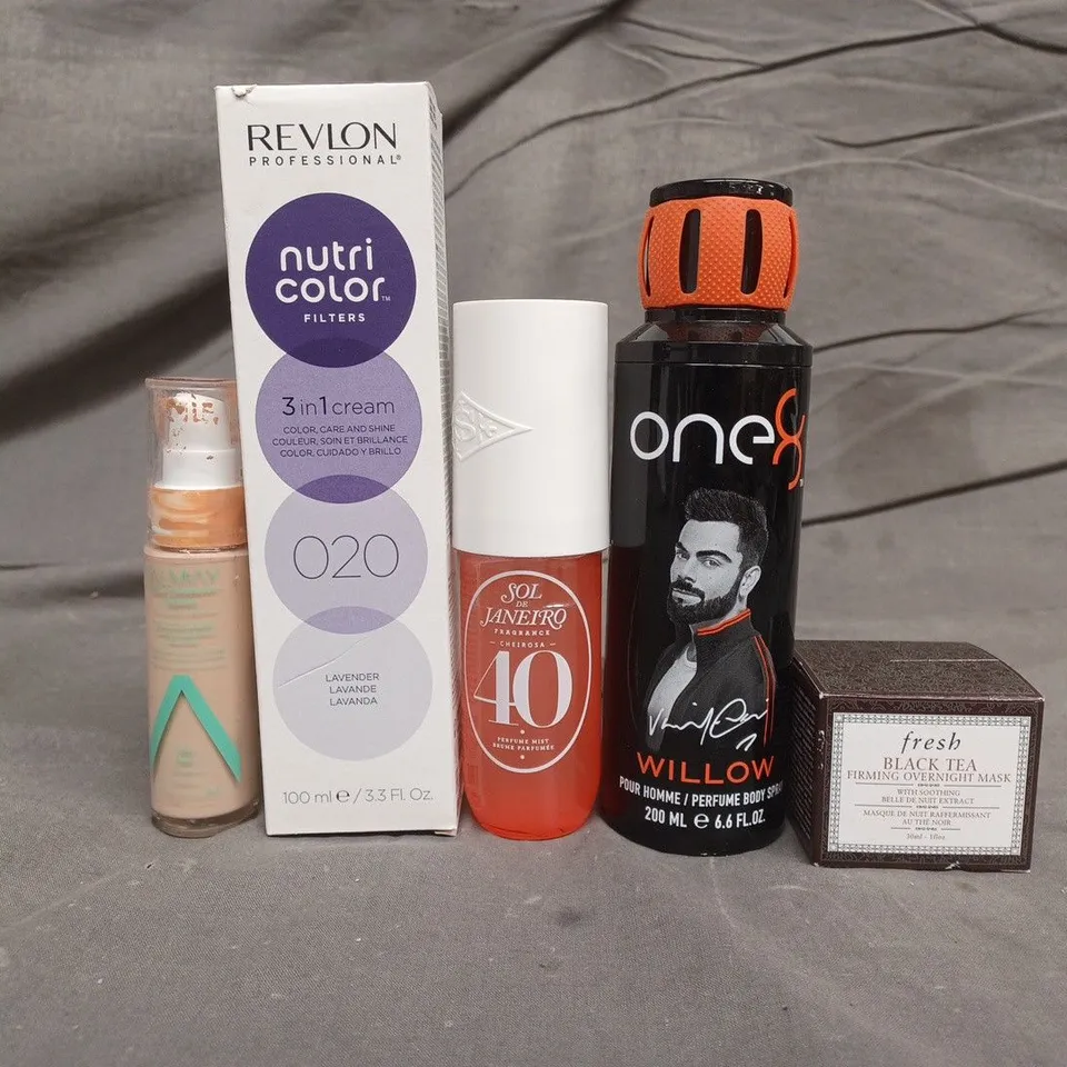 BOX OF APPROXIMATELY 16 ASSORTED HEALTH & BEAUTY ITEMS TO INCLUDE - FRESH BLACK TEA , SOL DE JANEIRO 40 SPRAY ETC