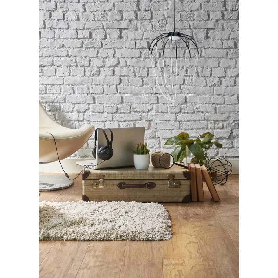 BRAND NEW BOXED REGENBOGEN STELLA INDUSTRIAL 1 LIGHT LED CEILING PENDANT BLACK SILVER (1 BOX)