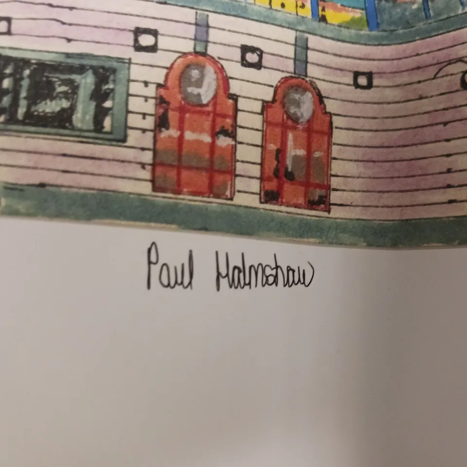 PAUL HALMSHAW SIGNED LIMITED EDITION 'AYE UP IT'S BRADFORD' ART PRINT (11/500)