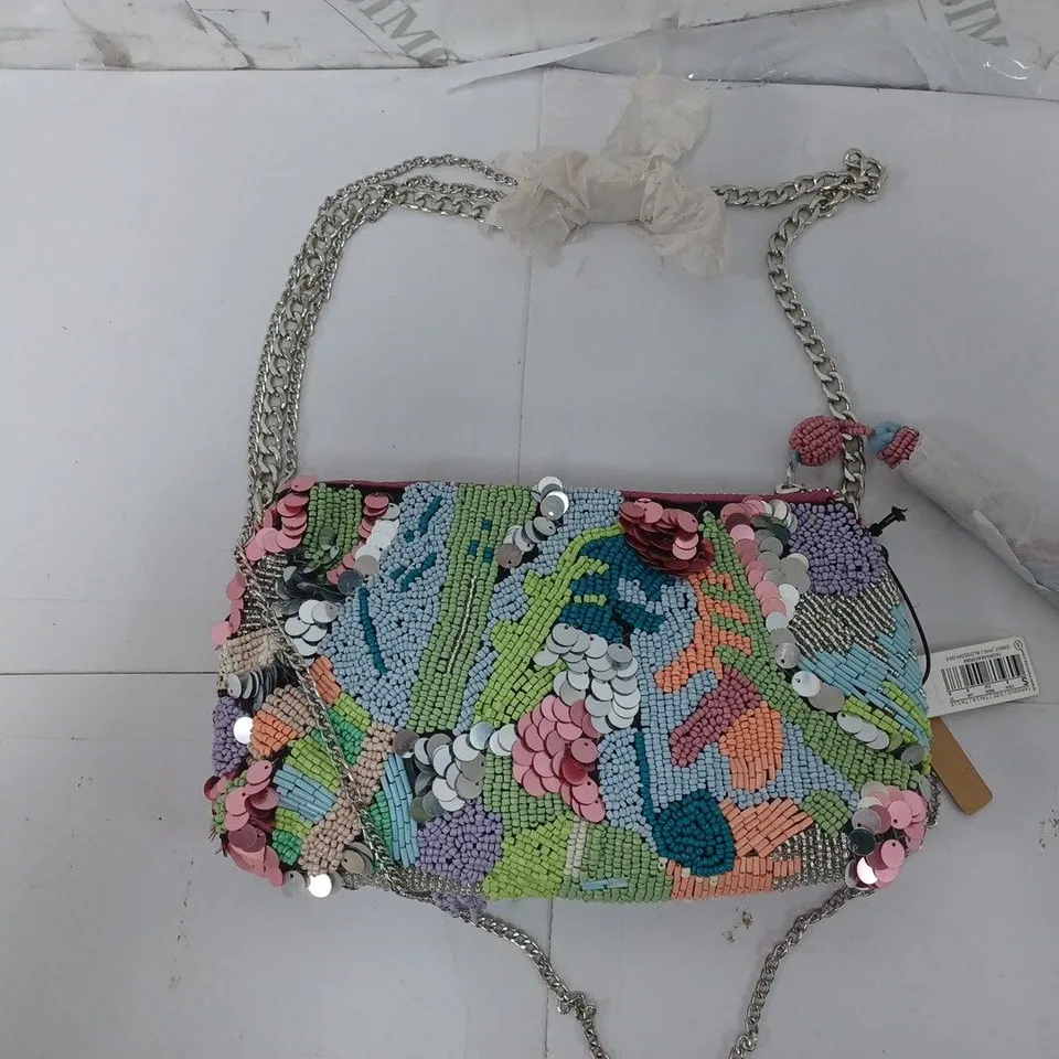 PARFOIS PARTY BAG CONVERTIBLE TO SHOULDER BAG WITH SEQUINS