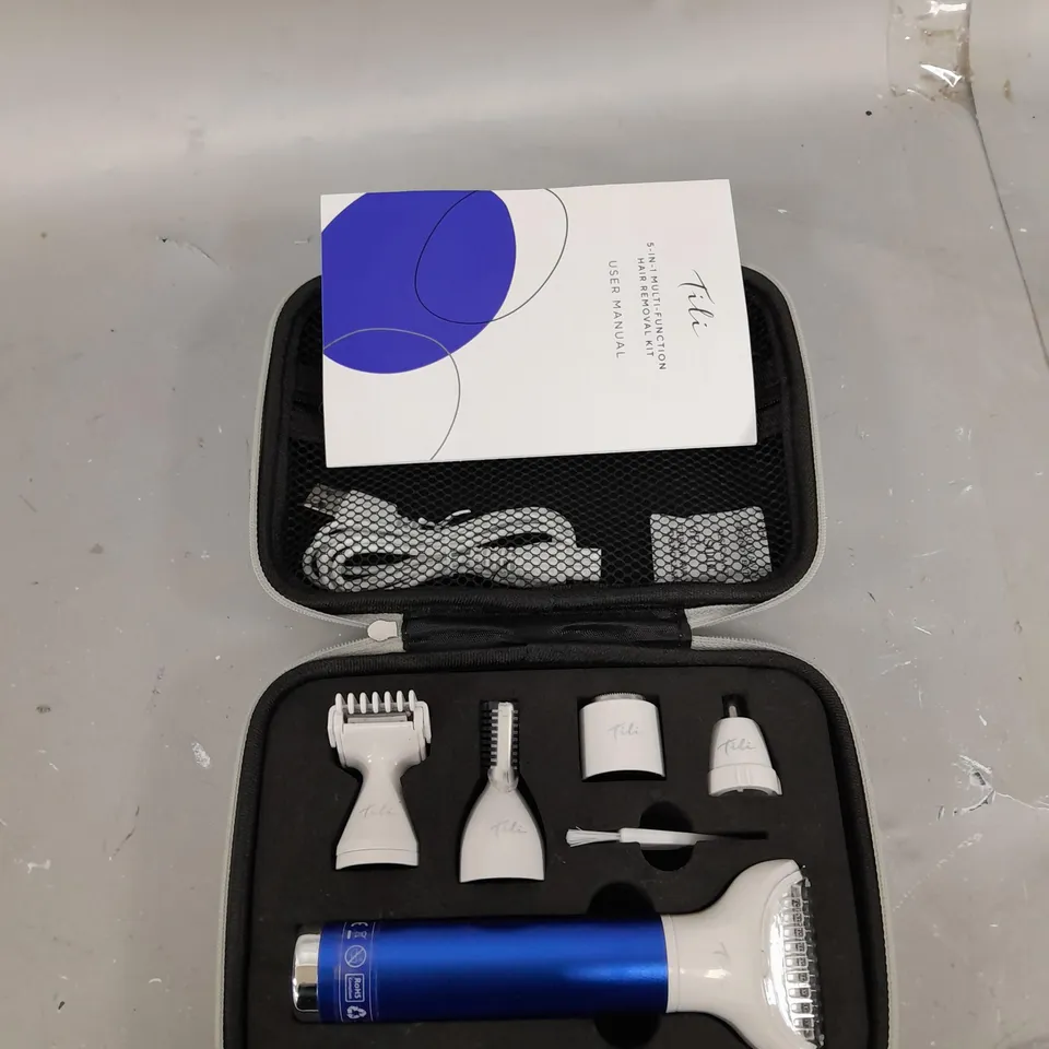 TILI 5-IN-1 MULTI-FUNCTION HAIR REMOVAL KIT - NAVY BLUE 