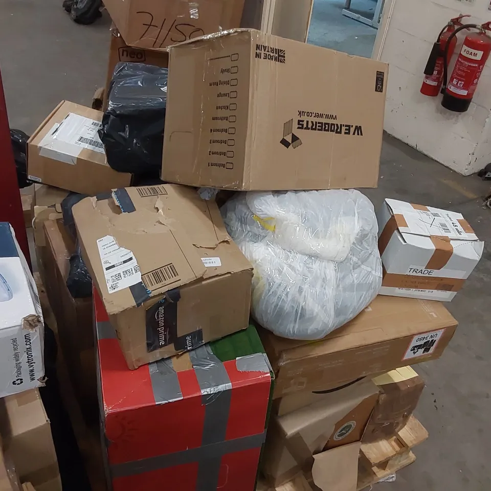 PALLET OF ASSORTED CONSUMER PRODUCTS/FURNITURE PARTS 