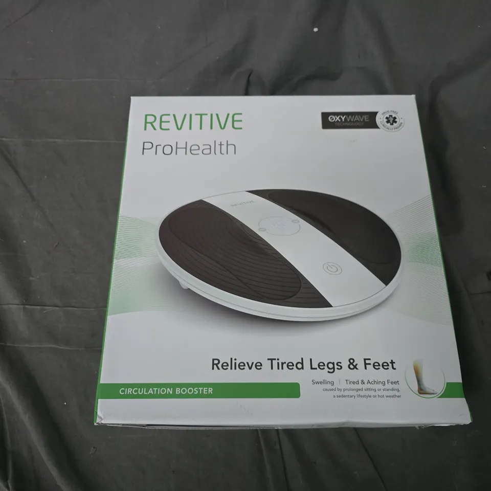 REVITIVE PROHEALTH CIRCULATION BOOSTER FOOT MASSAGER – BOXED