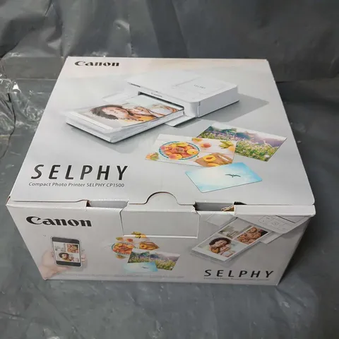 BOXED CANON SELPHY CP1500 COMPACT WIFI PHOTO PRINTER - PINK (1 BOX)