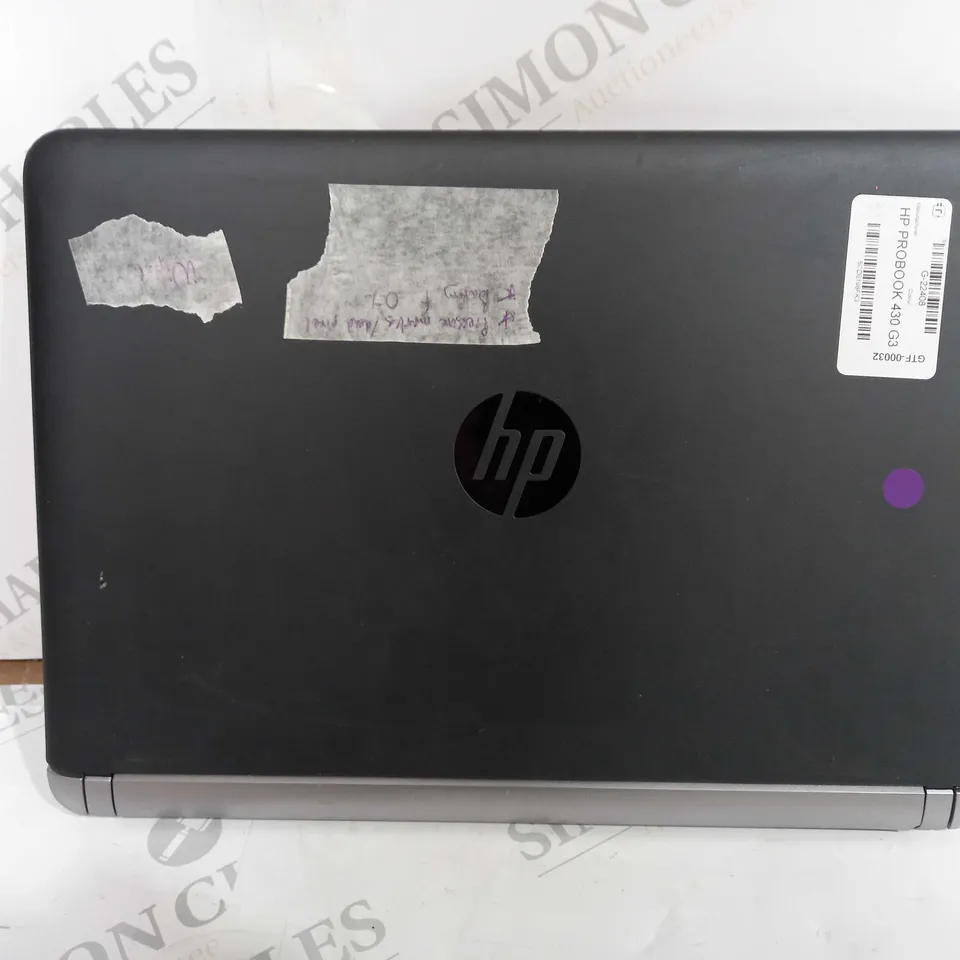 HP PROBOOK 430 G3 LAPTOP IN METALLIC SILVER COLOUR