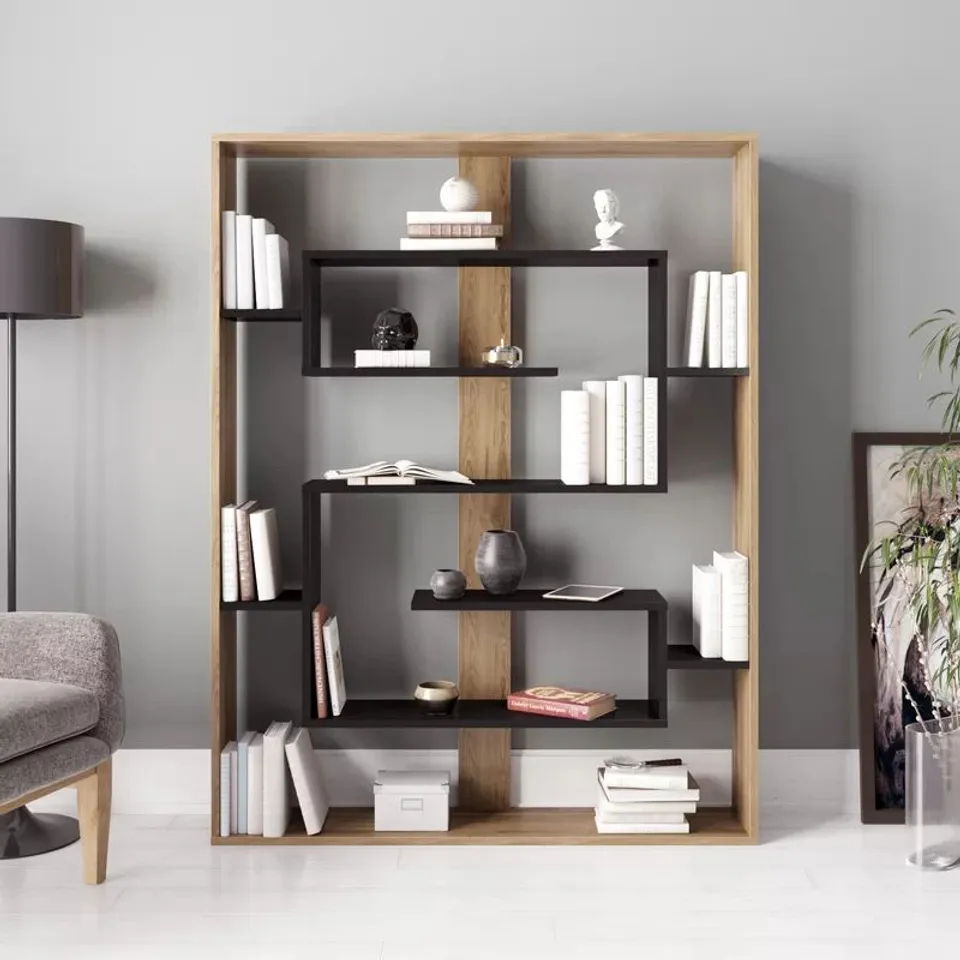 BOXED ESTABAN MODERN BOOKCASE BOOKSHELF SHELVING UNIT.