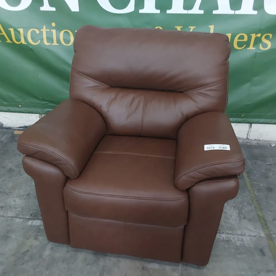 QUALITY BRITISH DESIGNER G PLAN SEATTLE ARMCHAIR CAPRI OAK LEATHER 