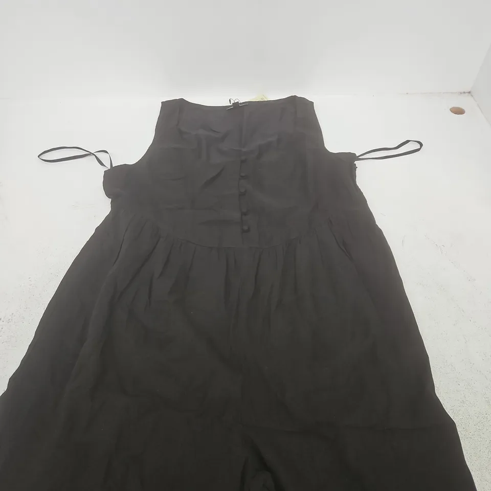 NOBODY'S CHILD PETITE BLACK CORA JUMPSUIT – UK16 (EU44, US12)