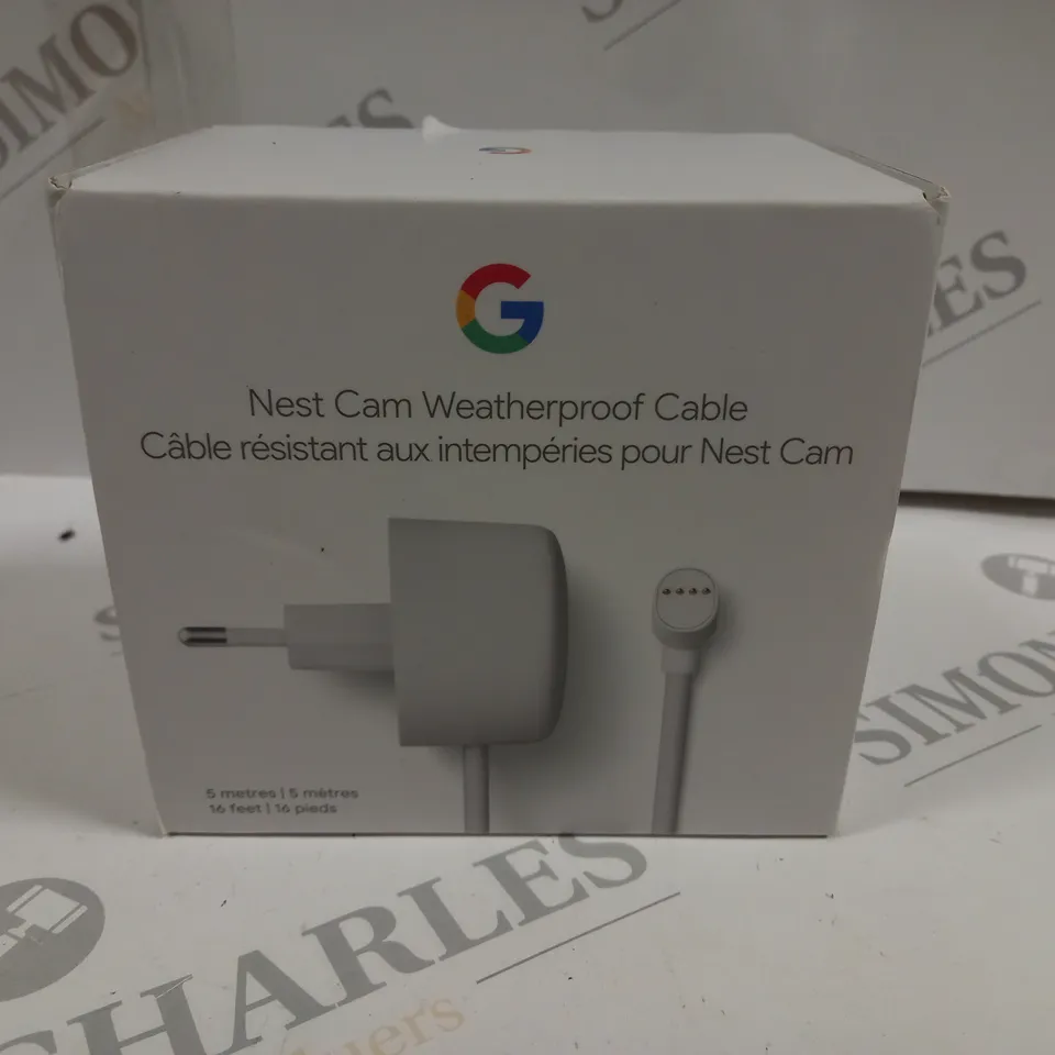 SEALED GOOGLE NEST CAM WEATHERPROOF CABLE - 5M