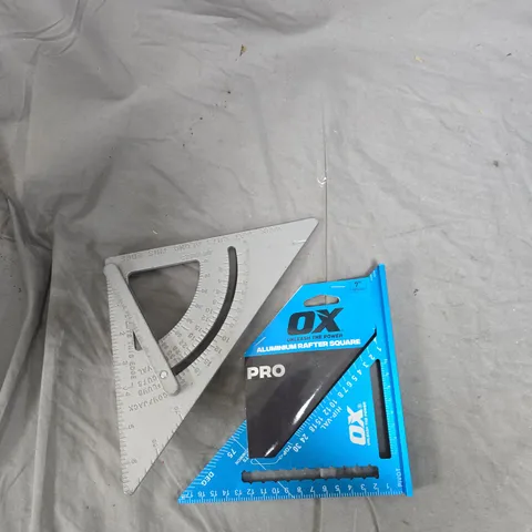 2X RAFTER SQUARES  1 STANLEY 1 OX