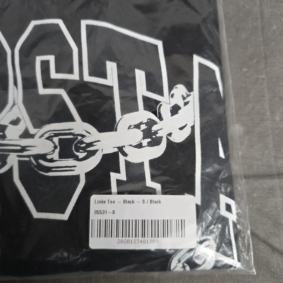 BAGGED TRAPSTAR LINKS TEE – BLACK – SIZE S