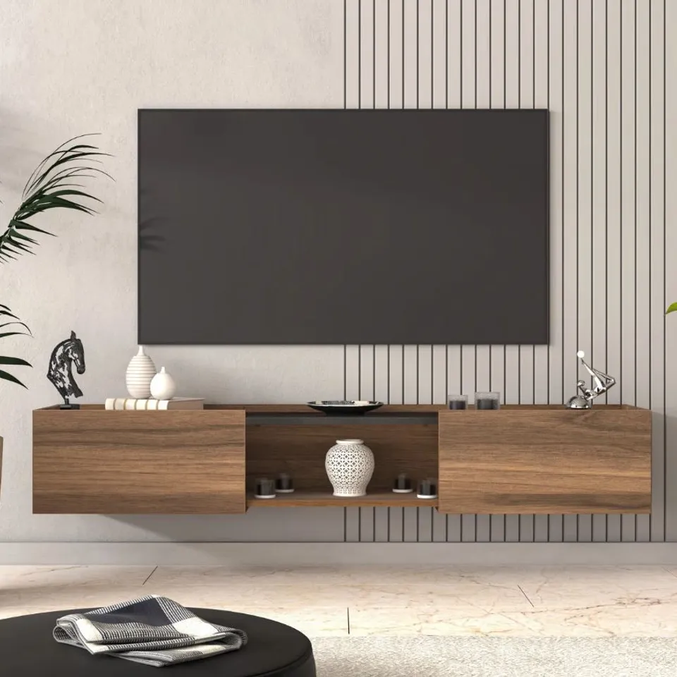 BOXED CASILLA FLOATING TV STAND FOR TVS UP TO 80" (1 BOX)