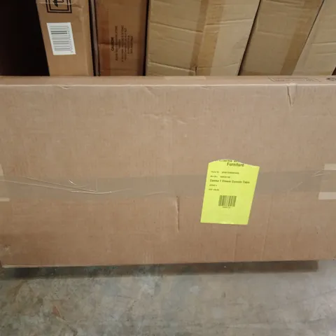 BOXED CORONA 1 DRAWER CONSOLE TABLE (1 BOX)