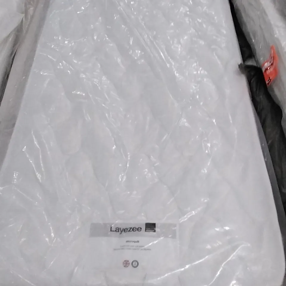 QUALITY BAGGED LAYEZEE MICROQUILT OPEN COIL SPRING SINGLE 3FT MATTRESS