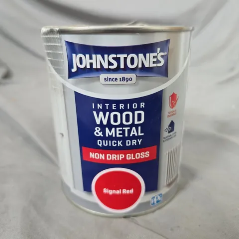 JOHNSTONE'S INTERIOR WOOD & METAL QUICK-DRY GLOSS PAINT – SIGNAL RED, 750ML