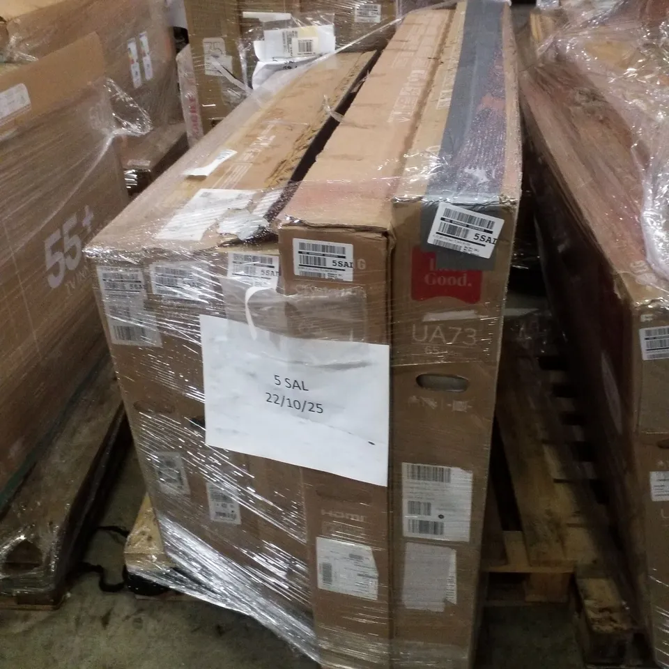 PALLET OF ASSORTED DAMAGED TVS INCLUDING