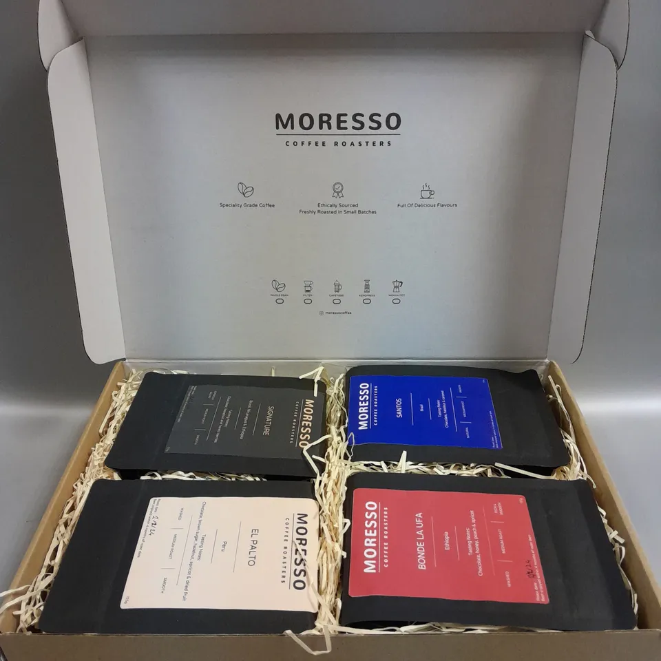 BOXED MORESSO COFFEE ROASTERS ASSORTED COFFEE SELECTION 