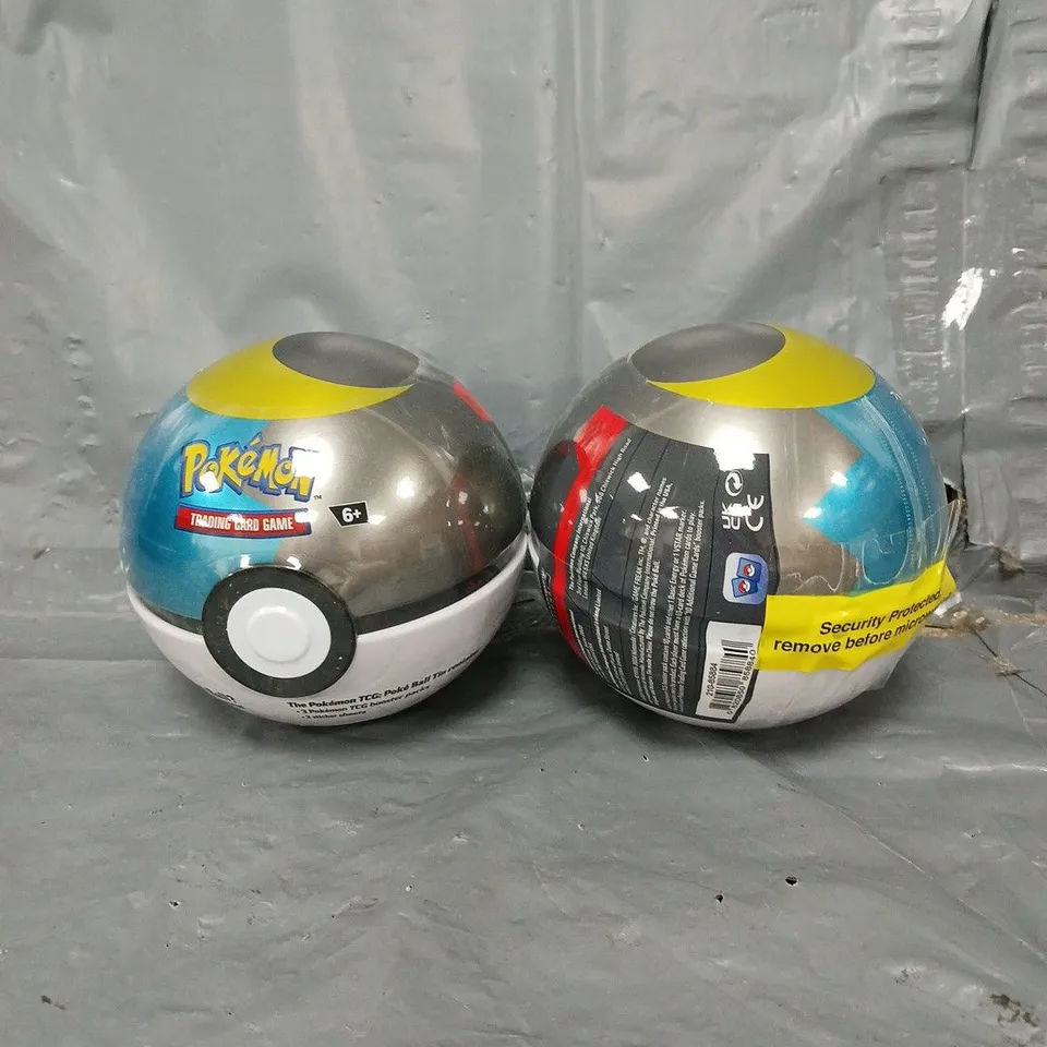 PAIR OF SEALED POKEMON TRADING CARD GAME POKE BALL TINS