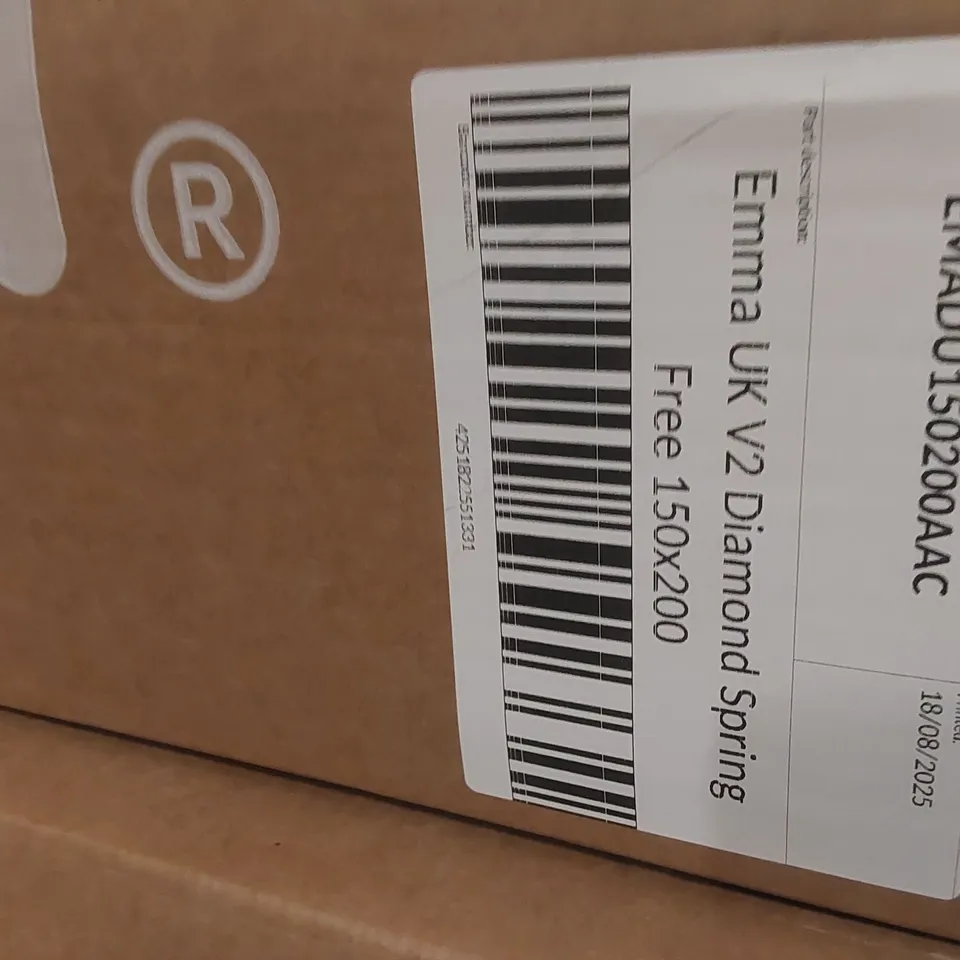 BRAND NEW BOXED EMMA UK V2 DIAMOND SPRING FREE 150 x 200CM KING SIZE MATTRESS 