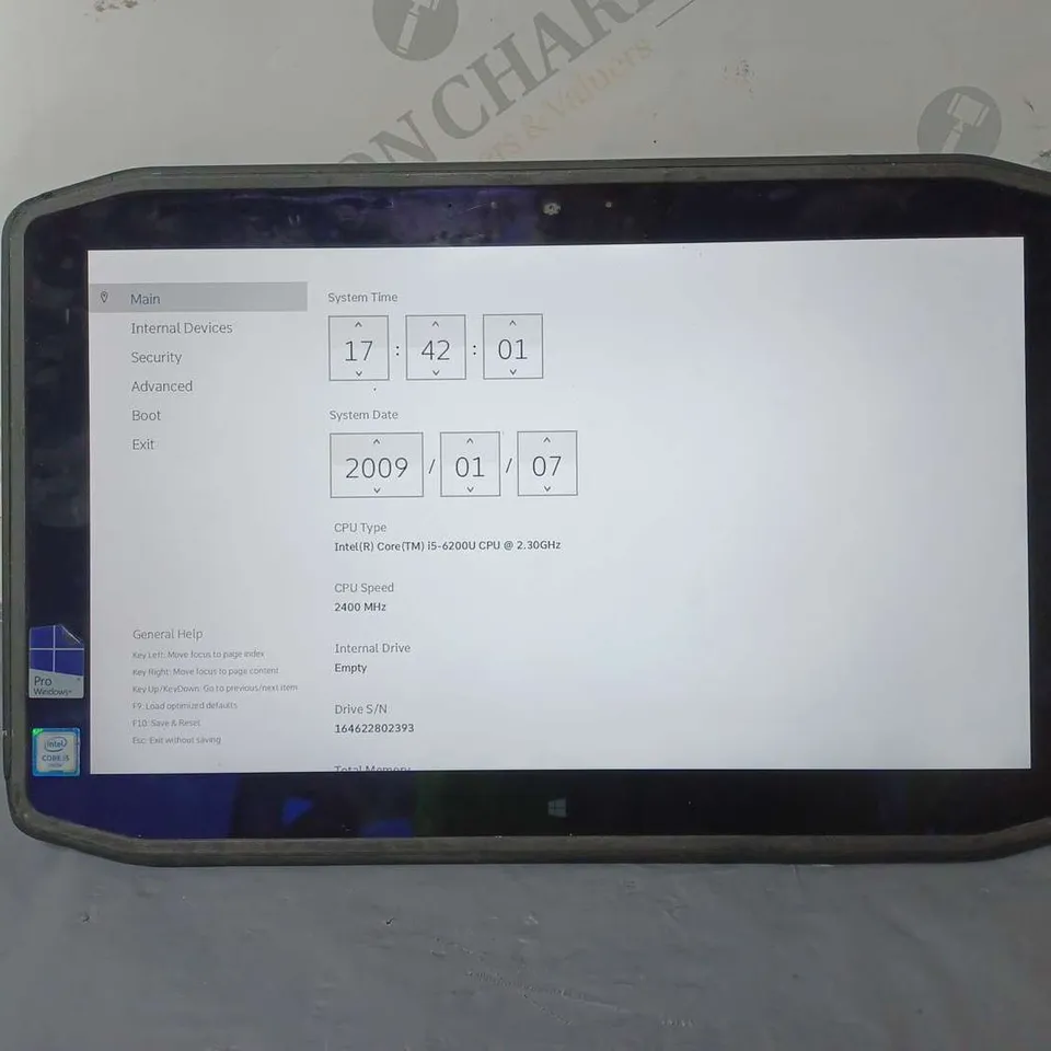 ZEBRA IX125R1 12 INCH I5-6200U 2.30GHZ