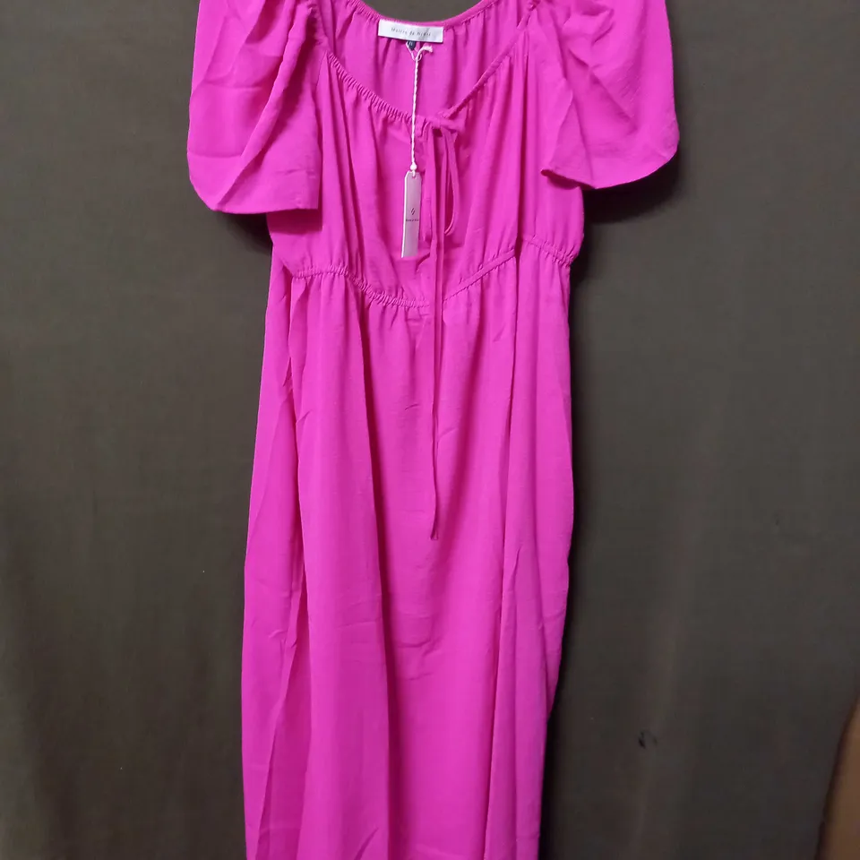 MAISON DE NIMES GYPSY DRESS IN HOT PINK - XL