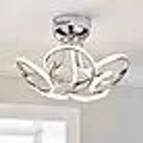 BOXED CORTEZ 5 LIGHT INTEGRATED LED SWIRL SEMI FLUSH CEILING LIGHT