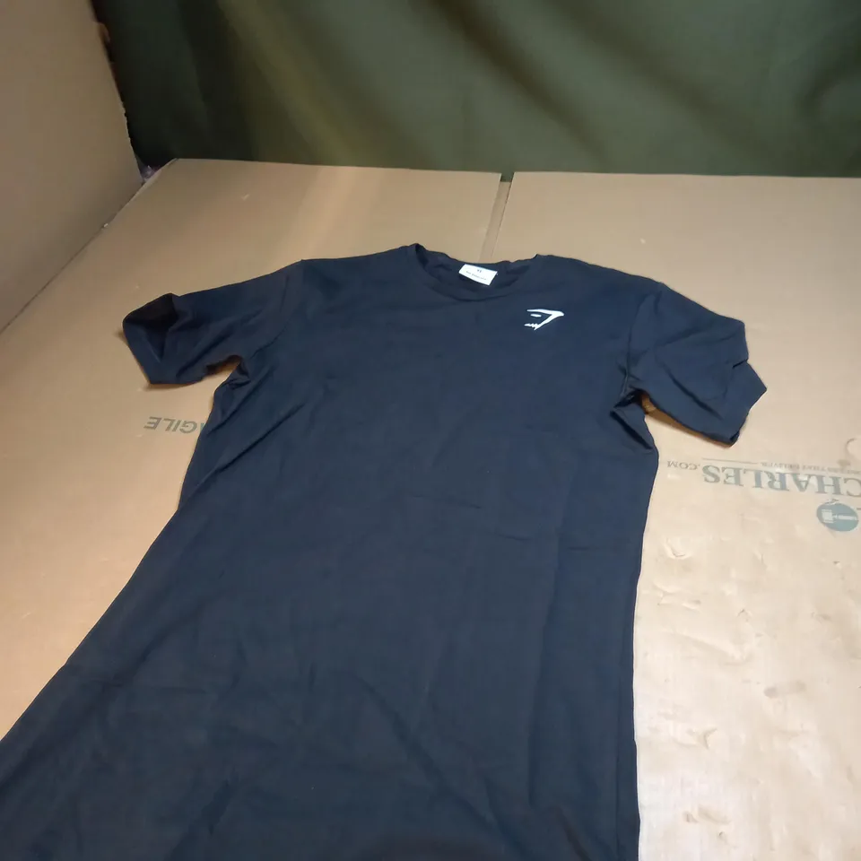XS BLACK GYMSHARK T-SHIRT 