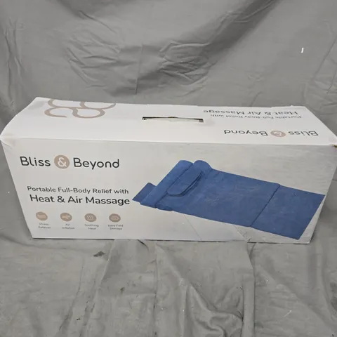 BOXED BLISS & BEYOND PORTABLE FULL-BODY RELIEF WITH HEAT & AIR MASSAGE