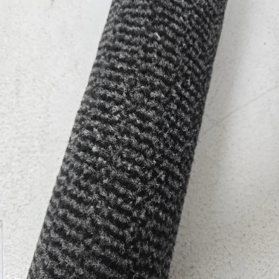 LAYLA 80X140CM RUG IN BLACK/GREY - COLLECTION ONLY