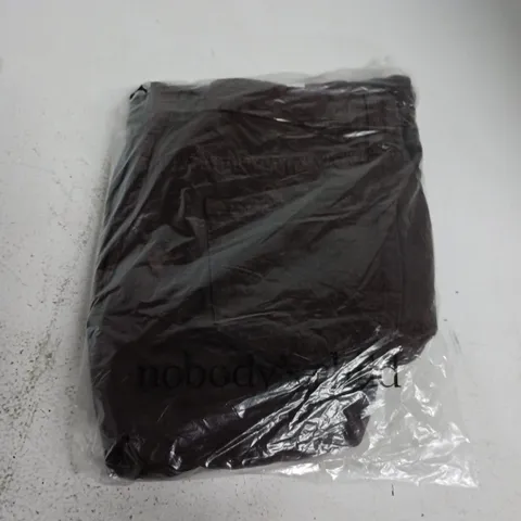 BAGGED NOBODYS CHILD BARREL LEG JEANS SHORT IN BROWN - UK 14S
