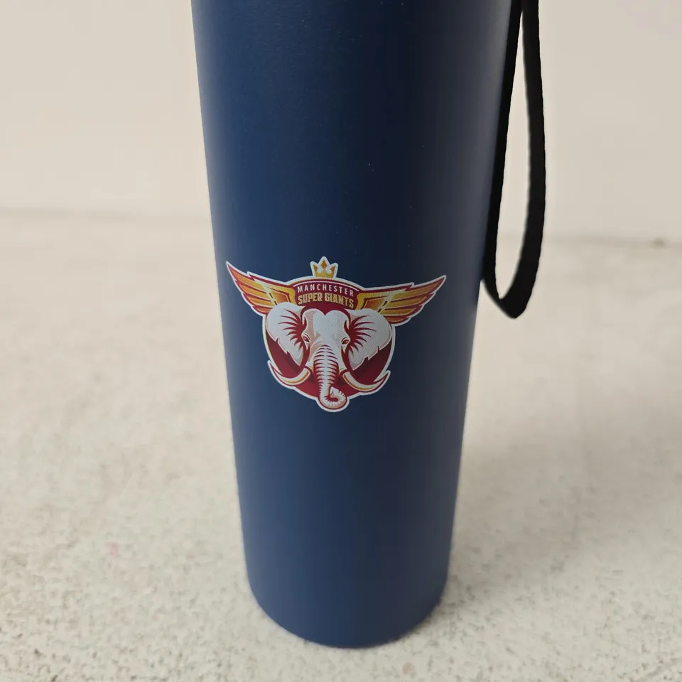 MANCHESTER SUPER GIANTS BLUE WATER BOTTLE WITH STRAP