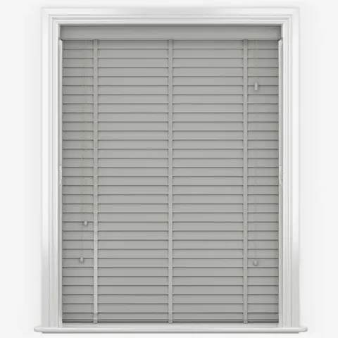 BOXED FAUXWOOD TAPE VENETIAN BLIND GREY 135×150CM