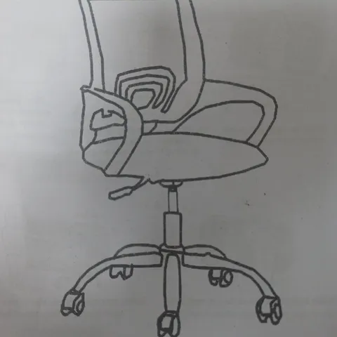 WHEELED OFFICE CHAIR IN BLACK