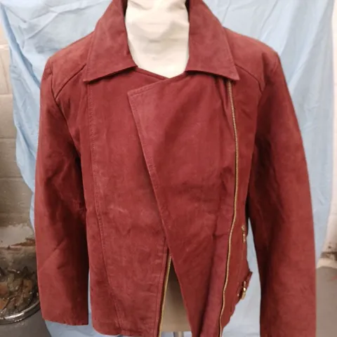 LAKELAND BURGUNDY WOMEN'S JACKET, UK SIZE 12