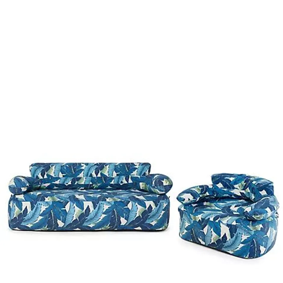 INDOOR AND OUTDOOR 3 PIECE INFLATABLE FURNITURE SET - BLUE