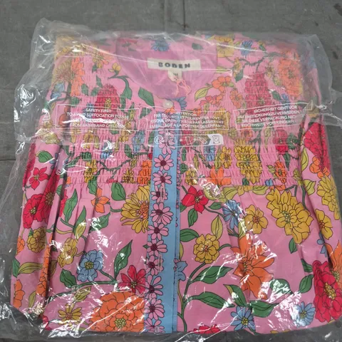 BODEN WOMEN'S FLORAL PRINT DRESS – PINK, UK 8R (D1359 PNK)