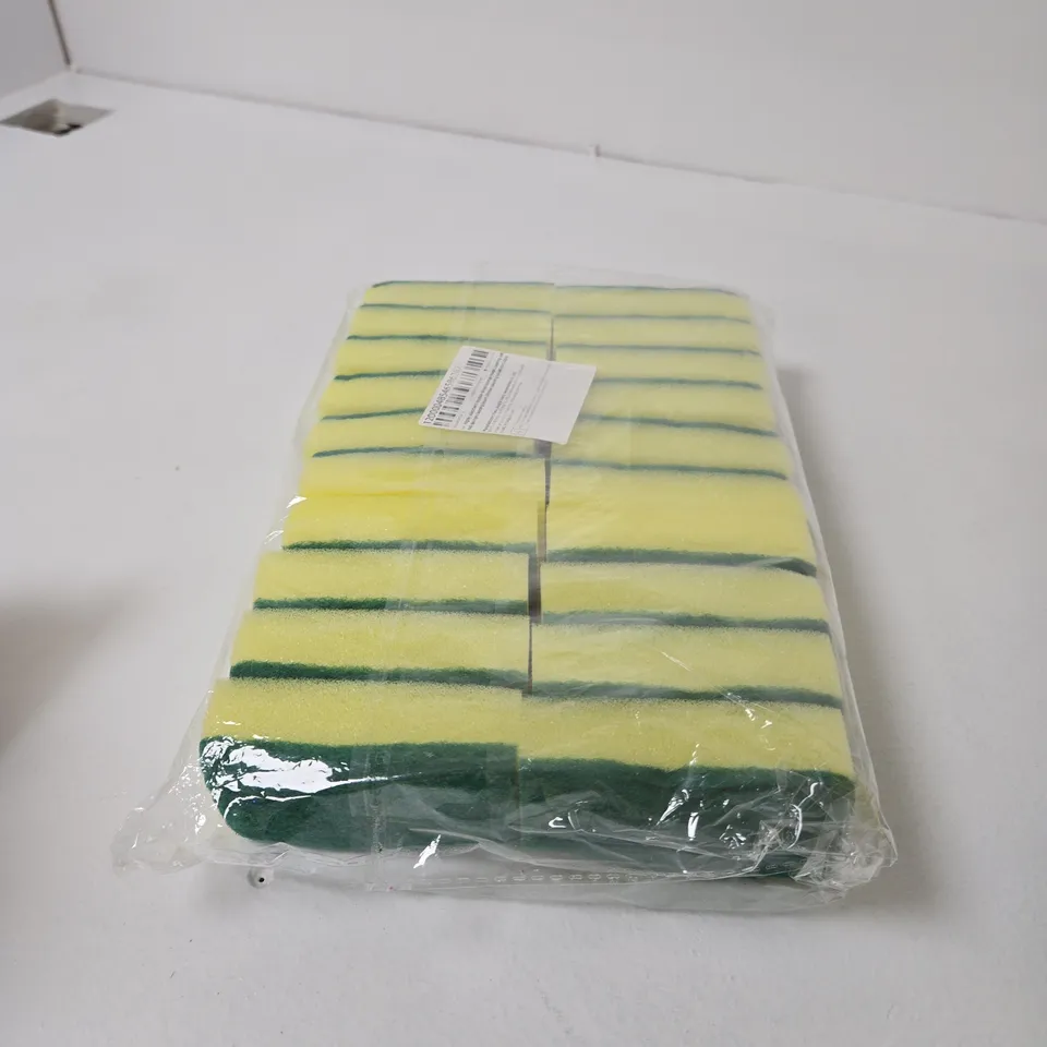 BOX OF APPROXIMATELY 12 ASSORTED HOUSEHOLD ITEMS INCLUDING HEAVY DUTY REFUSE SACKS , SCOURING PADS AND SMALL WICKER BASKET 