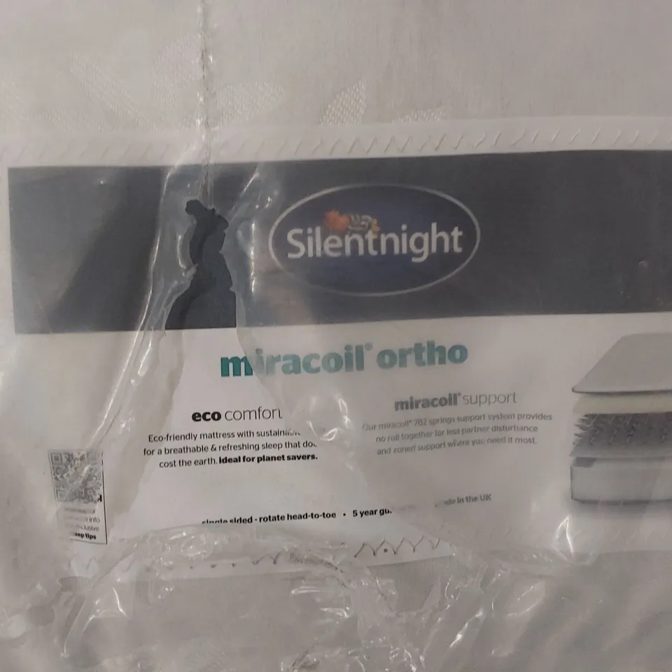 BAGGED SILENTNIGHT ECO COMFORT MIRACOIL MATTRESS 6' SUPER KINGSIZE 
