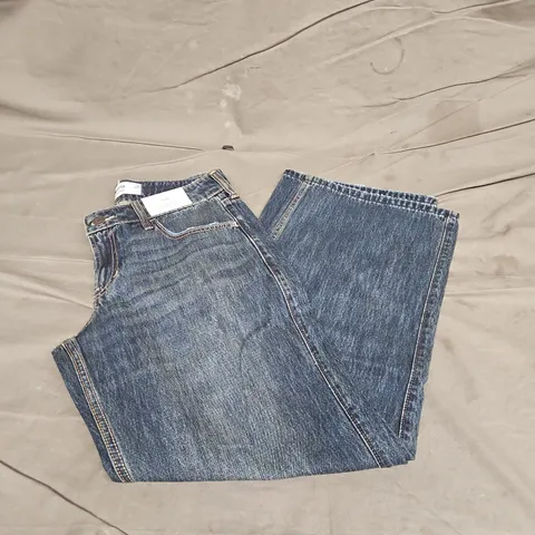 HOLLISTER BAGGY LOW RISE JEANS IN ANTIQUE BLUE SIZE W28 REGULAR