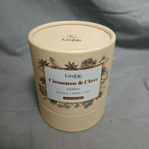 KIMBIE HOME CINNAMON & CLOVE CANDLE – 200G SOY WAX